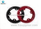 Black / Red Aluminum Alloy 42 Tooth Bicycle Chainring Enduro Bike Accessories