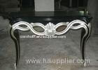 Luxurious Black Wooden Consoles Table For Modern Living Room Furniture