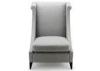 Comfortable Wooden Lounge Chair / Modern Charcoal Fabric Accent Chair IMO