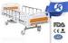 Comfortable Perforated Steel Medical Hospital Beds Adjusted With Hand Crank