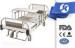 Hospital ABS Bed Platform Manual Medical Equipment Beds With Casters