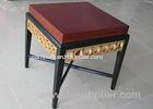 Black Wooden Modern Wood Coffee Tables For 5 Star Hotel Lobby / Bedroom