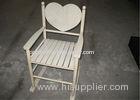 Custom Wood Side Contemporary Modern Dining Room Chairs In Ivory Color Heart Back