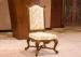 Upholstery Fabric Dining Room Chairs / Beige Wood Leg Accent Chairs