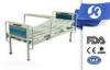 Foldable Stainlesssteel Adjustable Manual Hospital Bed With Computer Desk