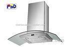 Glass european range hood 600cfm 8MM Tempered Glass ETL