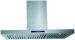 600cfm wall mount range hood stainless steel baffle filter gas stove electronis switch