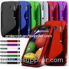 S Line Wave TPU Motorola Cell Phone Cover For Moto E with Screen Protector and Pen