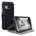 Black Slim PU Leather Wallet HTC Cell Phone Case With Card Holder for HTC One Mini 2