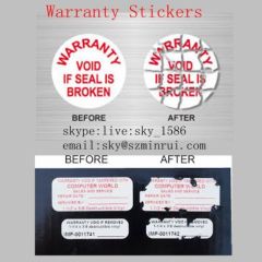 Minrui Custom Security Labels One Time Use Tamper Label Sticker