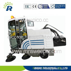 Heavy load self discharge electric industrial sweeper