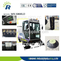 Heavy load self discharge electric industrial sweeper