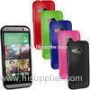 Customized Green Glossy TPU Gel HTC Cell Phone Case for HTC One Mini 2