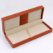 High grade PU Pen packaging box with good Leather lining for promotion