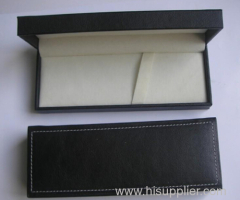 Fashionable Pen packaging box with nice yellow lining and Gold edge
