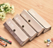 Kraft paper cover Pen packaging box with Cute Button