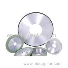 Abrasive diamond and CBN grinding wheel for glass
