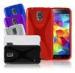 X Line Red Transparent TPU Cell Phone Case For Samsung Galaxy S5 I9600