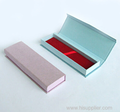 Black Special paper cover packaging Pen box with nice Satin lining