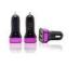 IC Program dual 5V USB Car Charger With ABS + aluminium frame for iPhone5