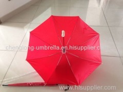 STRAIGHT UMBRELLA WITH WOODEN HANDLE
