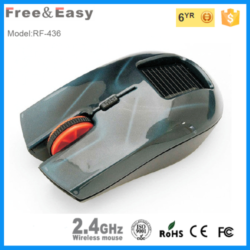 high dpi wireless rechargeable flat solar mouse