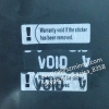 Custom Paper Void Warranty Seal Sticker Anti-counterfeit Feature Security Warranty Void Label For Packaging