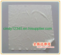 Super quality laser cut dustfree microfiber cleanroom wipe