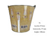 5L Beer Pattern Galvanized Metal Bucket