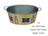 7.5L Wine Tin Bucket with Ears