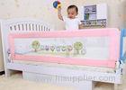 Pink Safety Double Sided Bed Rail Folding For Prevent Kids Dropping Down