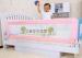Pink Safety Double Sided Bed Rail Folding For Prevent Kids Dropping Down