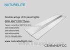 Natural White Double wings LED Panel Lights 60W 4200 - 4500lm 50-60Hz