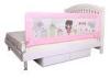 Convenient Single Hand Folding Bed Rails For Adults / Princess Bed Rail Pink