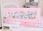 Pink Foldable Queen Size Safety Rail Bed Woven Net For Protect Baby