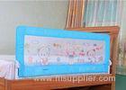 Fold Down Extra Long Adjustable Bed Rails / Blue Child Bed Safety Rails