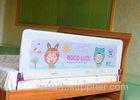 Lightweight White Kids Bed Safety Rail / Portable Youth Bed Rails