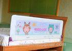 Lightweight White Kids Bed Safety Rail / Portable Youth Bed Rails