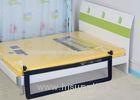 Protective Black Bunk Baby Safety / Kids Bed Side Rails Fold Down