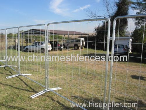 6ftX10ft Temporary Industrial Event Fence Panel with steel base
