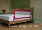 Red Safety Kids Bed Rails Folding For Prevent Baby Dropping Down