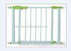 Retractable White Child Safety Gates Stairs Closes Automatically