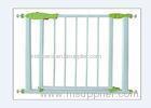 Retractable White Child Safety Gates Stairs Closes Automatically