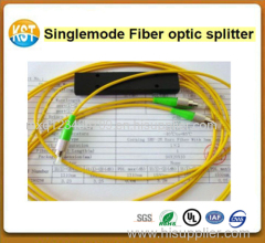 Singlemode Fiber optic splitter with Low insertion loss High directivity fiber PLC splitter manufacturer factory price