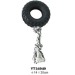 Speedy Pet Brand Dog Tyre Pattern Rubber Toy With Rope