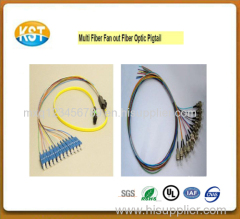 Multi Fiber Fan out Fiber Optic Pigtail fiber patch cord simplex and duplex with singlemode or multimode cheap pigtail