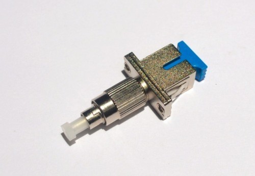 FC MALE TO SC FEMALE HYBRID FIBER OPTIC ADAPTER