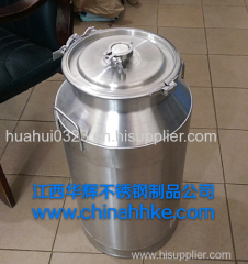 304/316 top quality stainless steel milk cans with valve