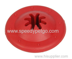 Dog Treated Rubber Red Toy For Chew