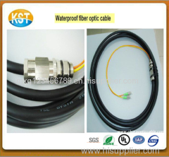 Waterproof fiber optic cable/patch cord Out jakcet material is MDPE outdoor waterproof pigtail fiber jumper manufacturer